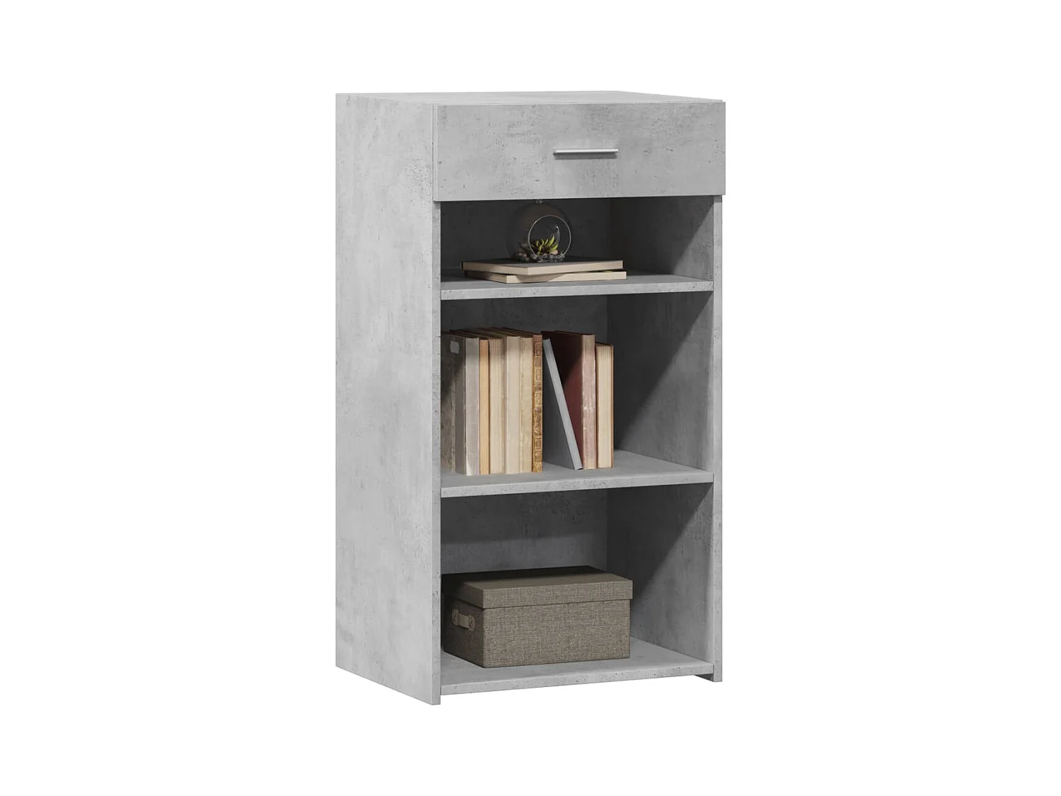 Buffet | Bahut | Meuble de rangement gris béton 50x42,5x93 cm bois d'ingénierie