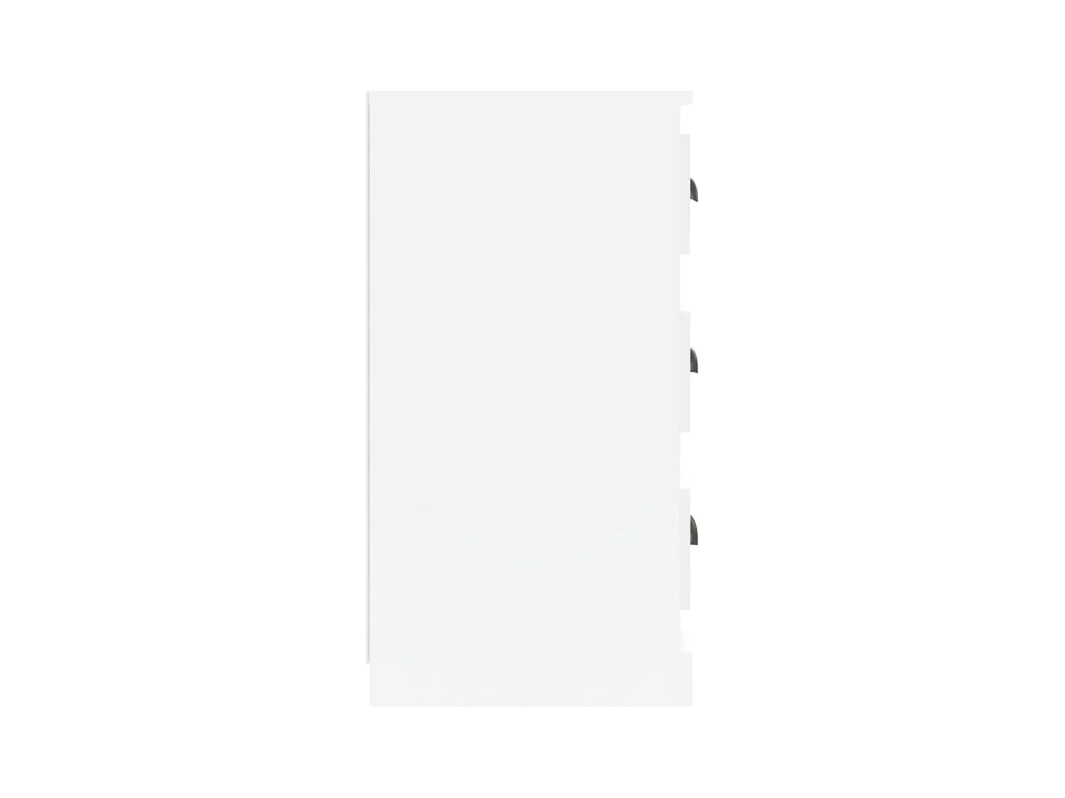 Buffets | Bahuts | Meuble de rangement 2 pcs blanc brillant bois d'ingénierie