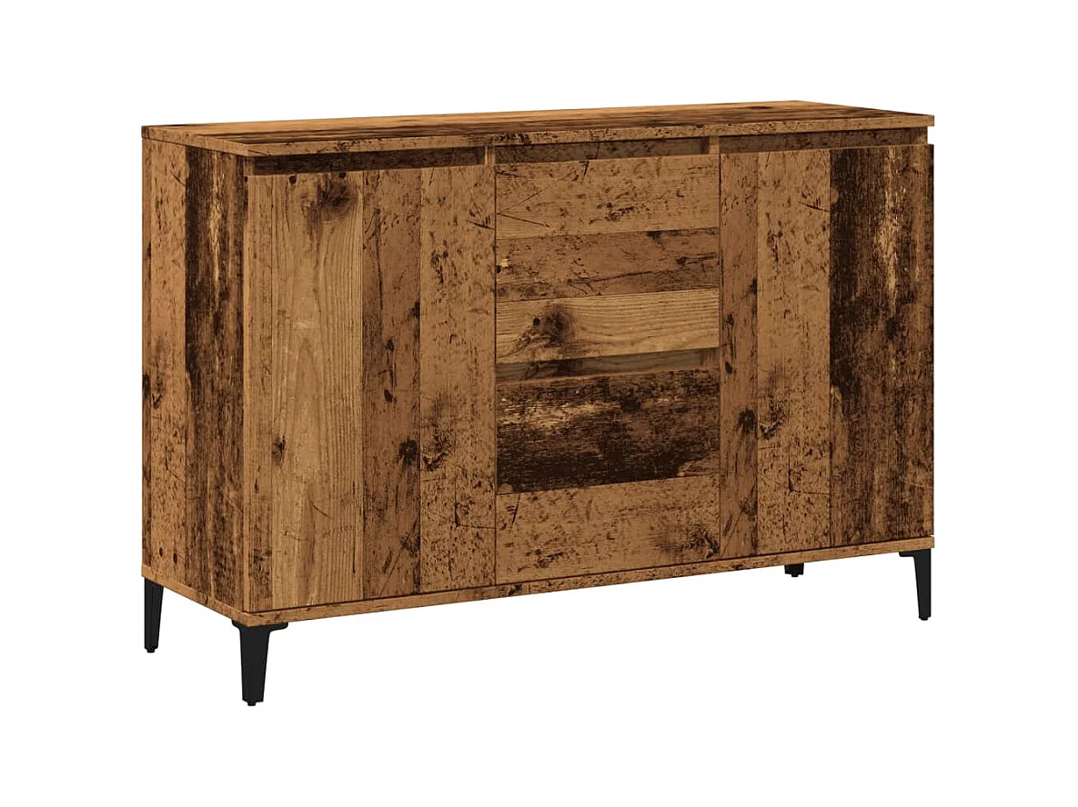 Buffet | Bahut | Meuble de rangement vieux bois 102x35x70 cm bois d'ingénierie