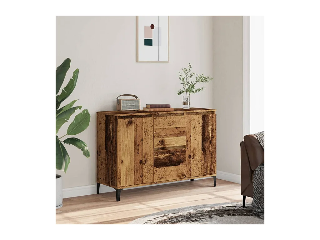 Buffet | Bahut | Meuble de rangement vieux bois 102x35x70 cm bois d'ingénierie