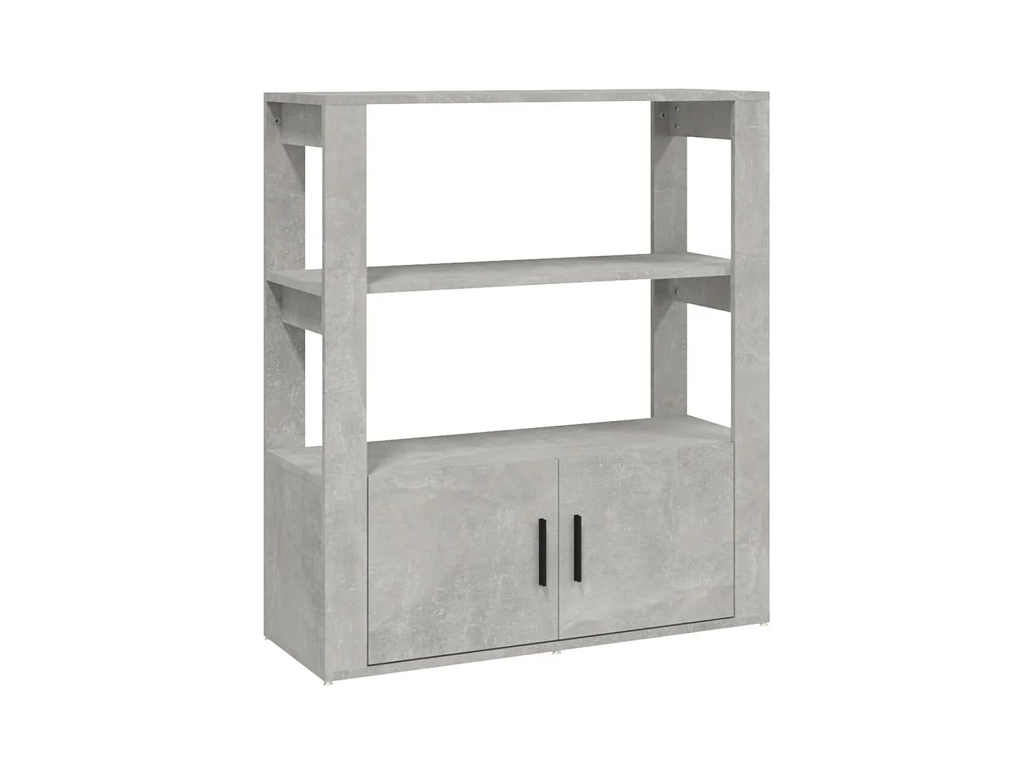 Buffet | Bahut | Meuble de rangement Gris béton 80x30x90 cm Bois d'ingénierie