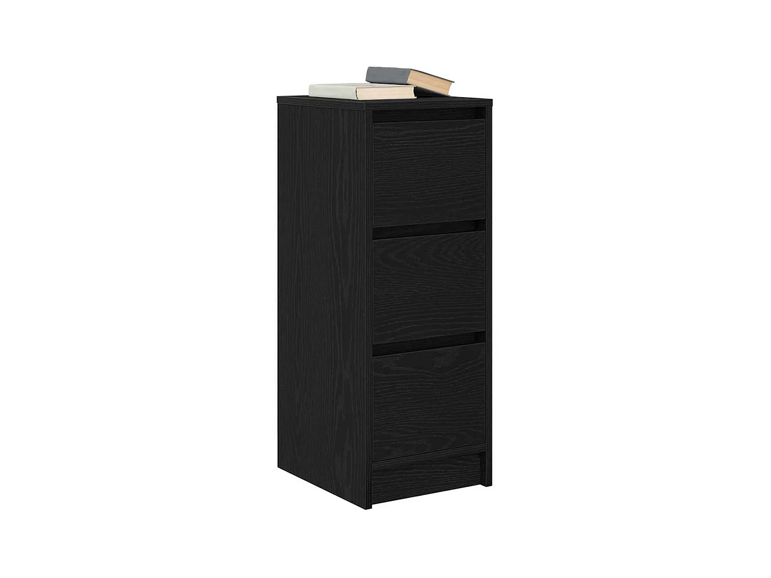 Buffet | Commode à tiroir | Meuble de rangement chêne noir 29,5x34x76 cm bois d'ingénierie