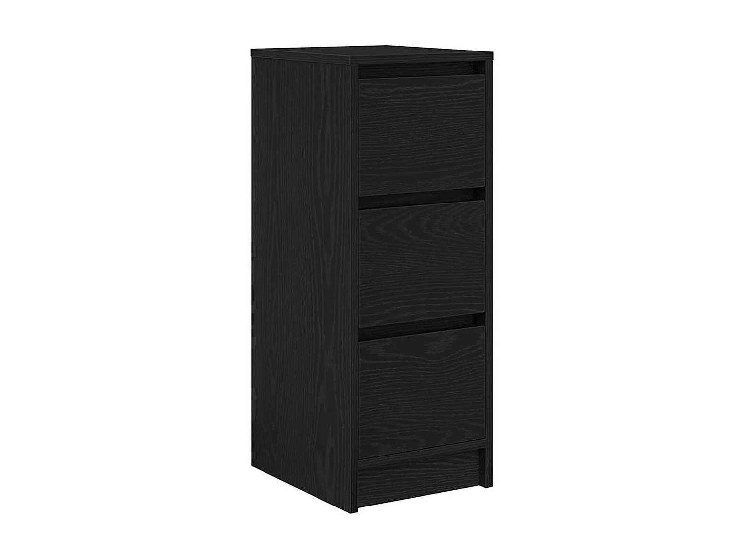 Buffet | Commode à tiroir | Meuble de rangement chêne noir 29,5x34x76 cm bois d'ingénierie