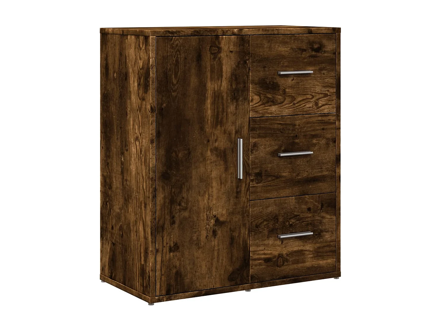 Credenze | Buffet | Armadi 2 pz Rovere Fumo 60x31x70 cm in Legno Multistrato