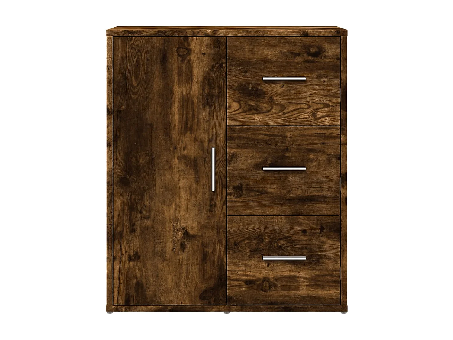 Credenze | Buffet | Armadi 2 pz Rovere Fumo 60x31x70 cm in Legno Multistrato