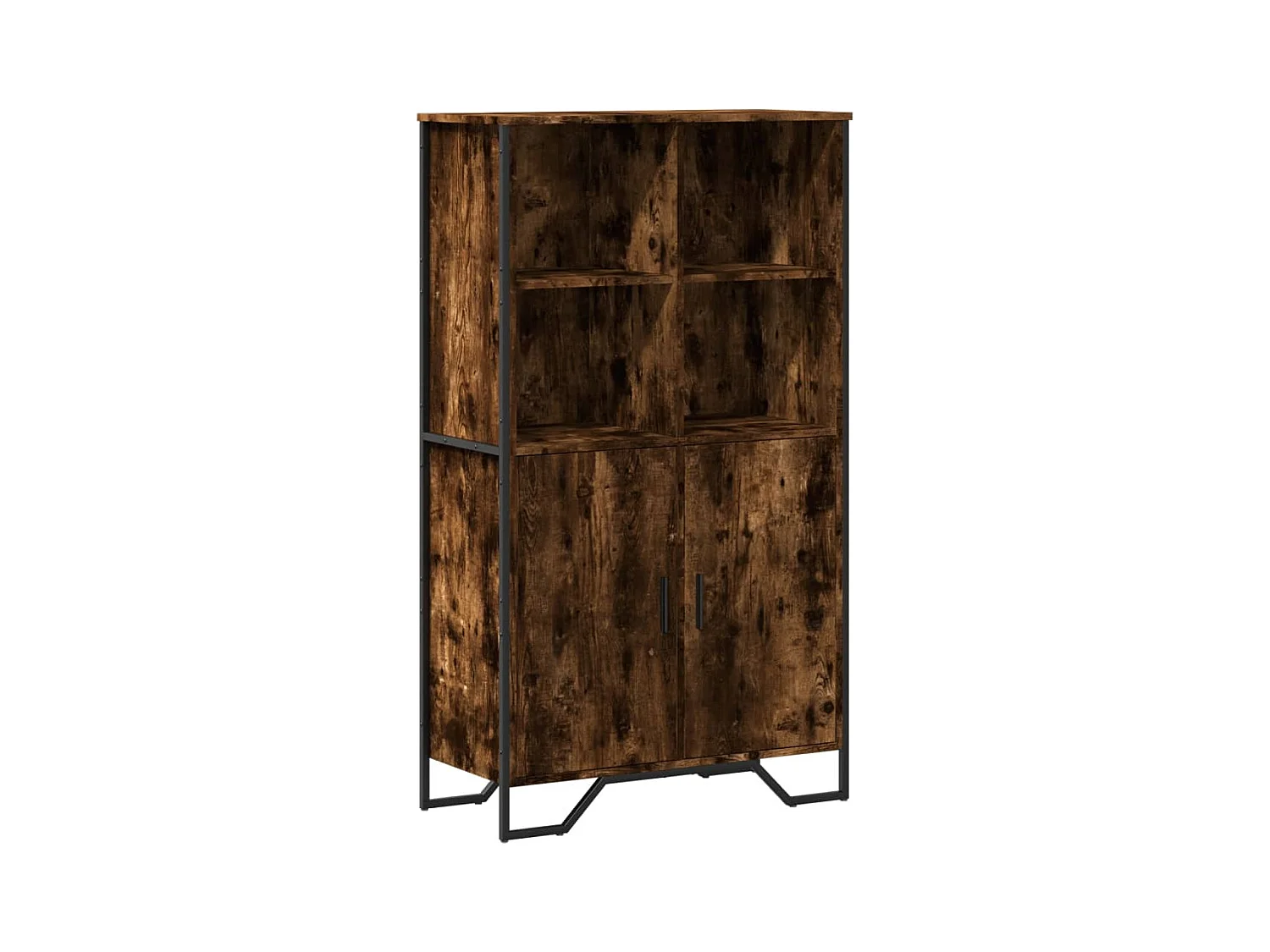 Credenza | Buffet | Armadio Rovere Fumo 79,5x35,5x137,5 cm in Legno Multistrato