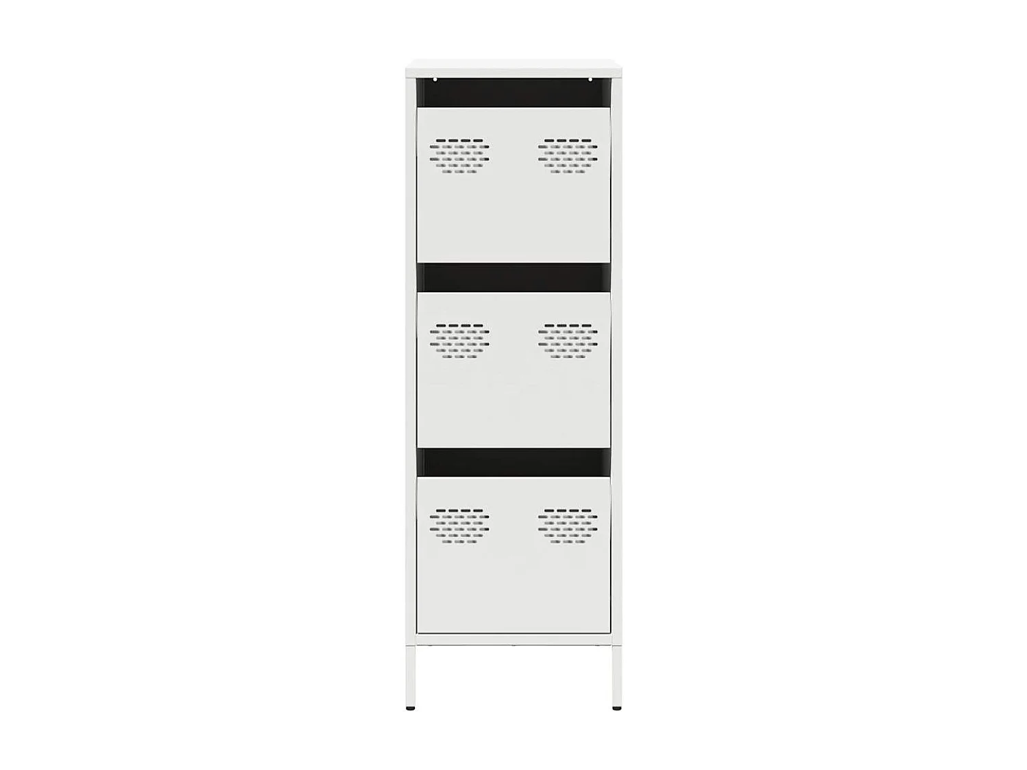 Credenza | Buffet | Armadio Bianca 39x35x103,5 cm in Acciaio