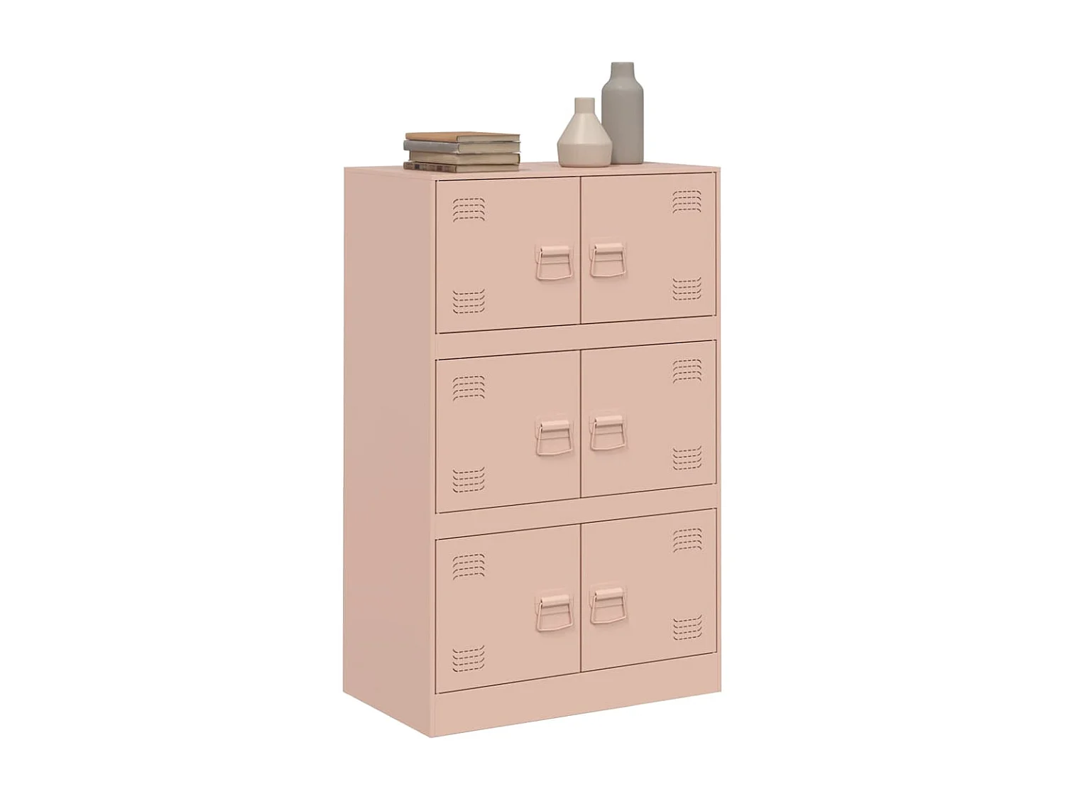 Buffet | Bahut | Meuble de rangement rose 67x39x107 cm acier