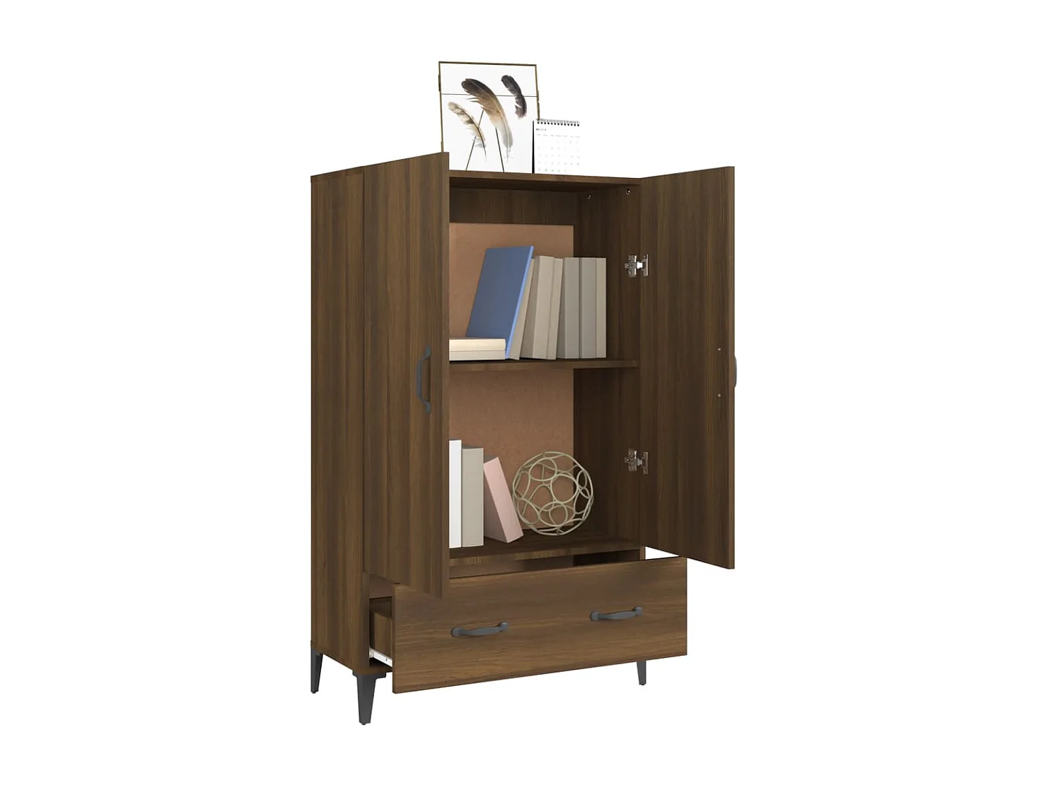 Buffet | Bahut | Meuble de rangement Chêne marron 70x31x115 cm Bois d'ingénierie