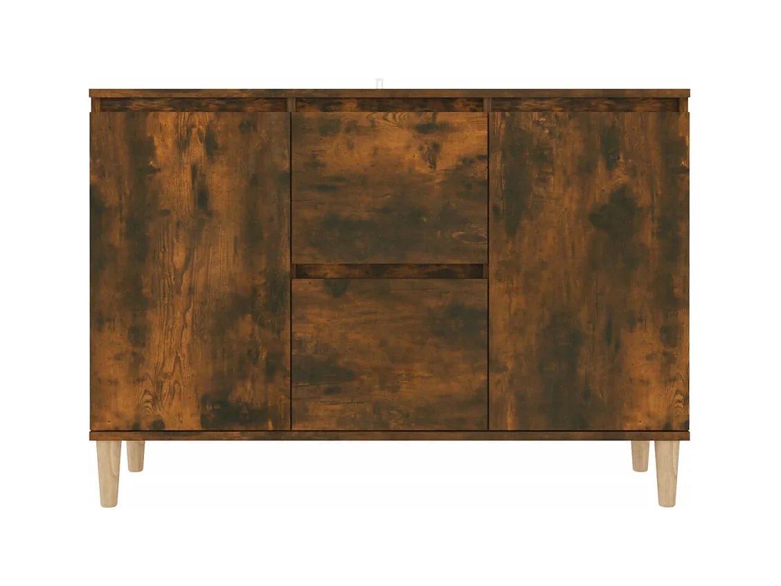 Credenza | Buffet | Armadio Rovere Fumo 101x35x70 cm in Legno Multistrato
