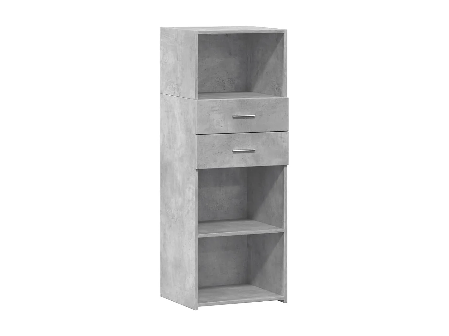 Credenza | Buffet | Armadio Grigio Cemento 45x42,5x124 cm in Legno Multistrato