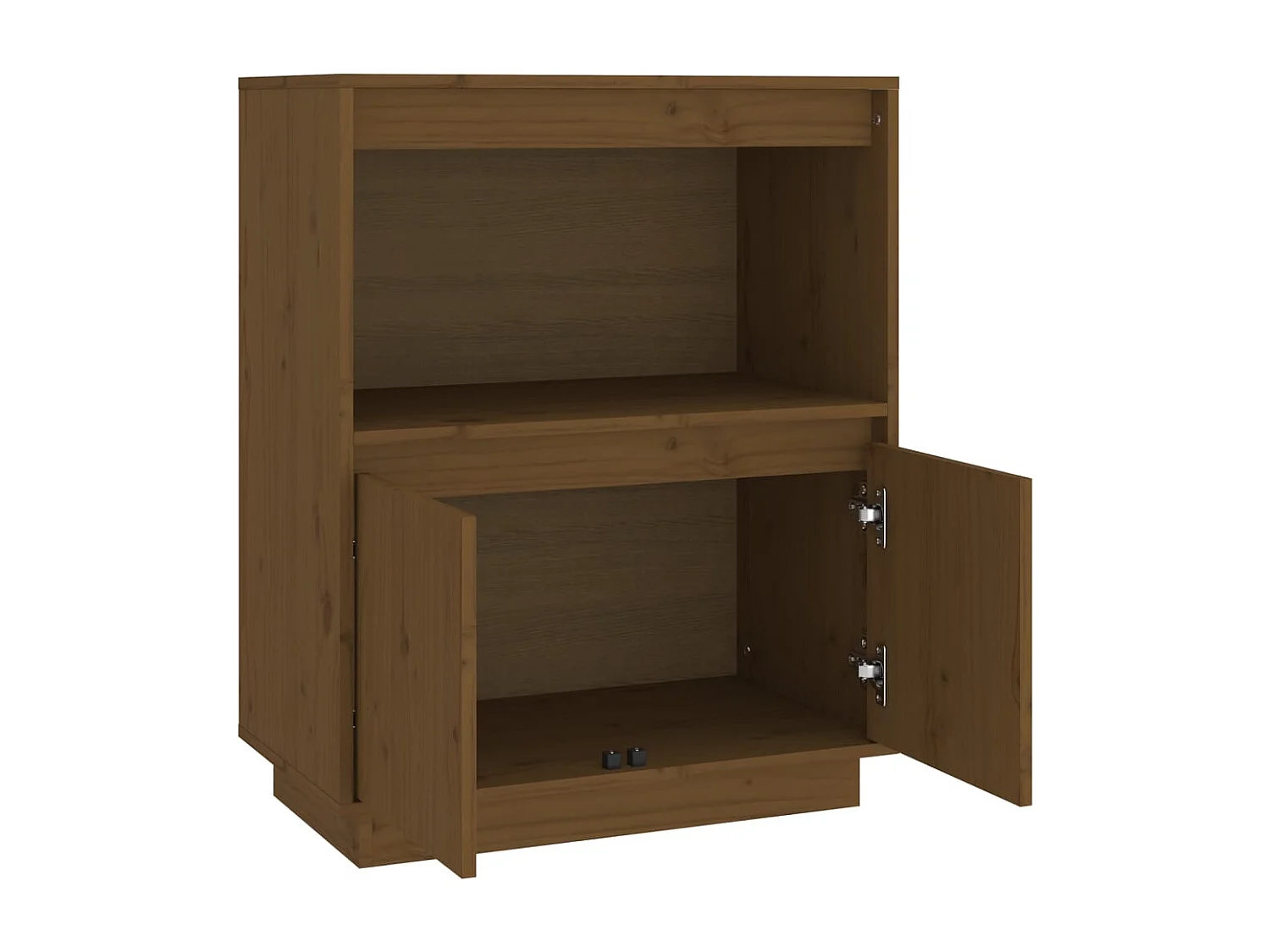 Buffet | Bahut | Meuble de rangement Marron miel 60x34x75 cm Bois massif de pin
