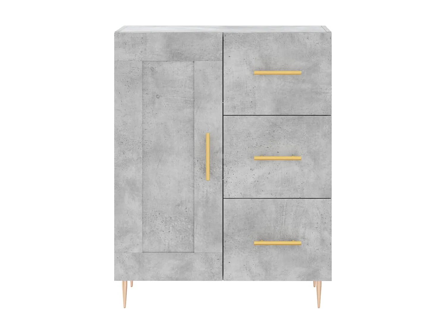 Buffet | Bahut | Meuble de rangement gris béton 69,5x34x90 cm bois d'ingénierie