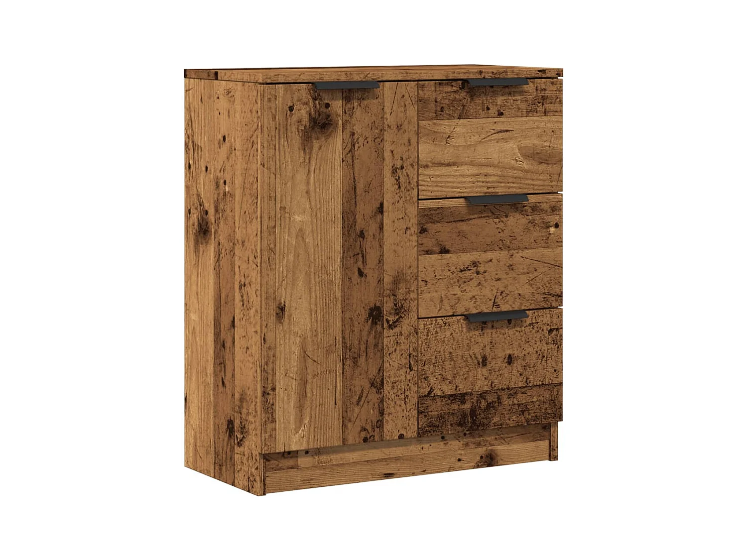 Buffet | Commode à tiroir | Meuble de rangement vieux bois 60x30x70 cm bois d'ingénierie