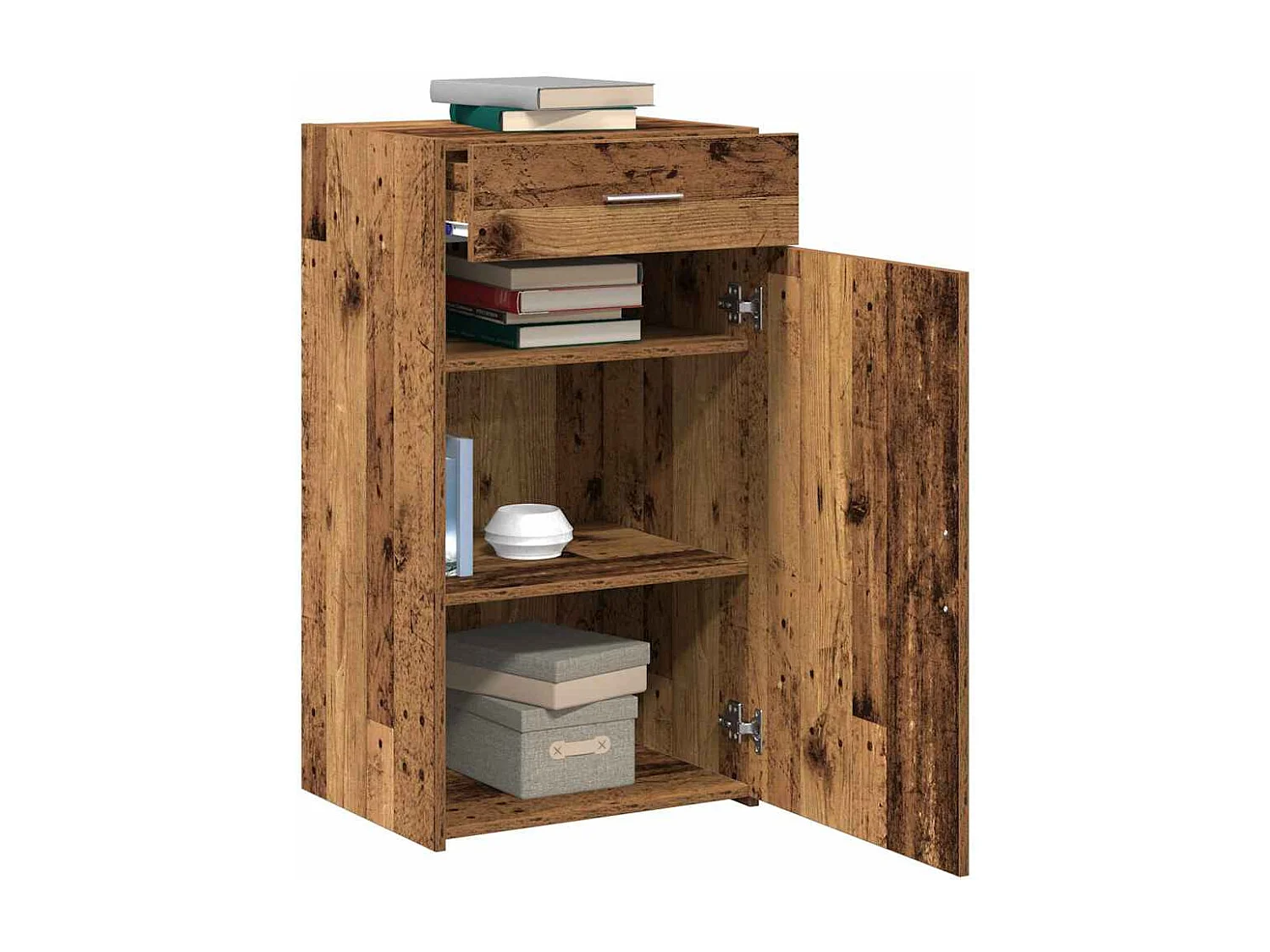 Credenza | Mobile | Armadio in legno vecchio 30x42,5x93 cm in legno ingegnerizzato