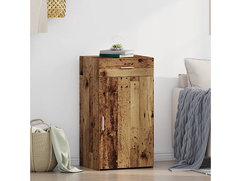 Buffet | Bahut | Meuble de rangement en bois ancien 30x42,5x93 cm en bois aggloméré