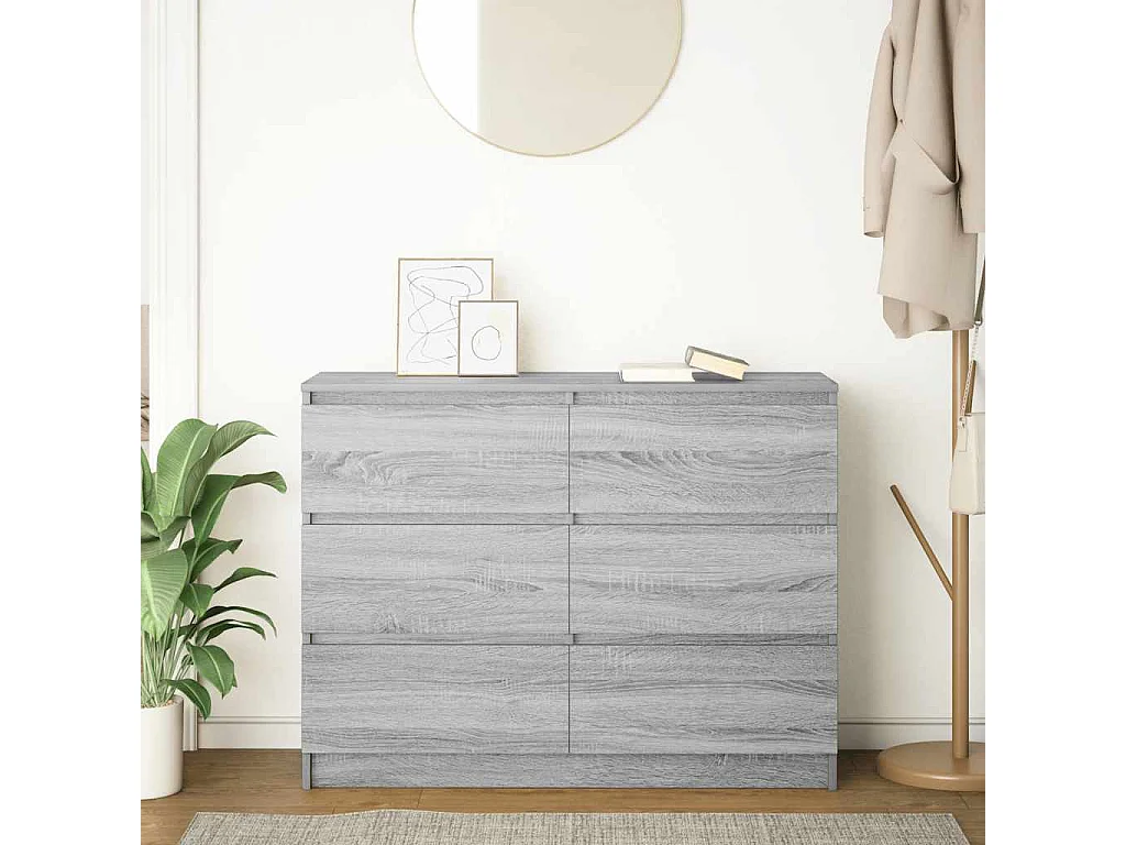 Buffet | Bahut | Meuble de rangement sonoma gris 100x35x76 cm bois d'ingénierie