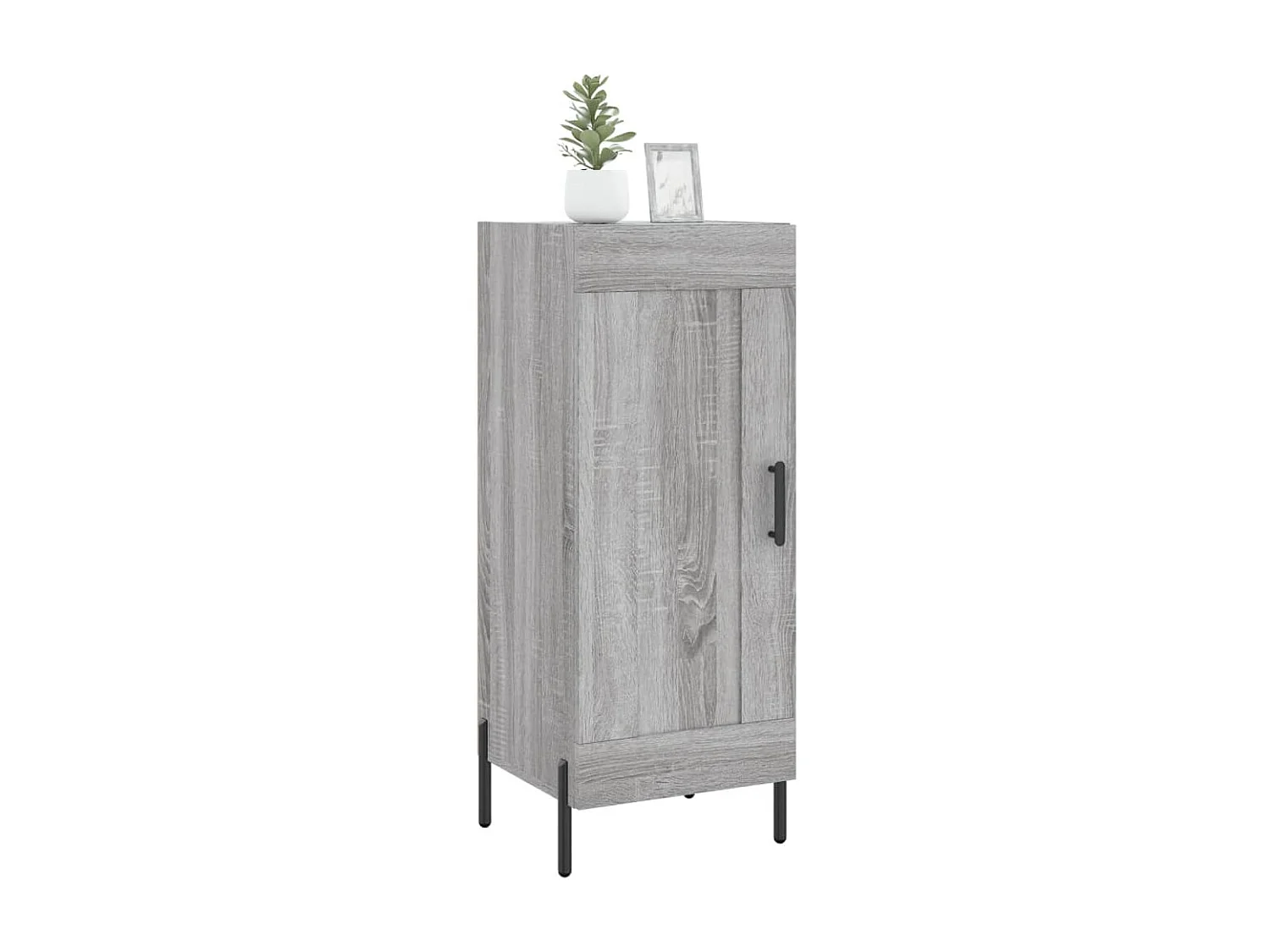Buffet | Sideboard | Dressoir 34,5x34x90 cm bewerkt hout grijs sonoma eikenkleurig