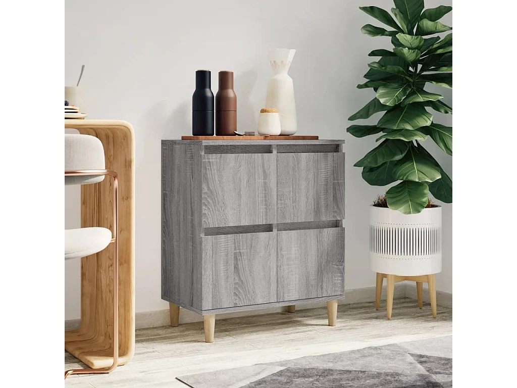 Buffet | Bahut | Meuble de rangement Sonoma gris 60x35x70 cm Bois d'ingénierie