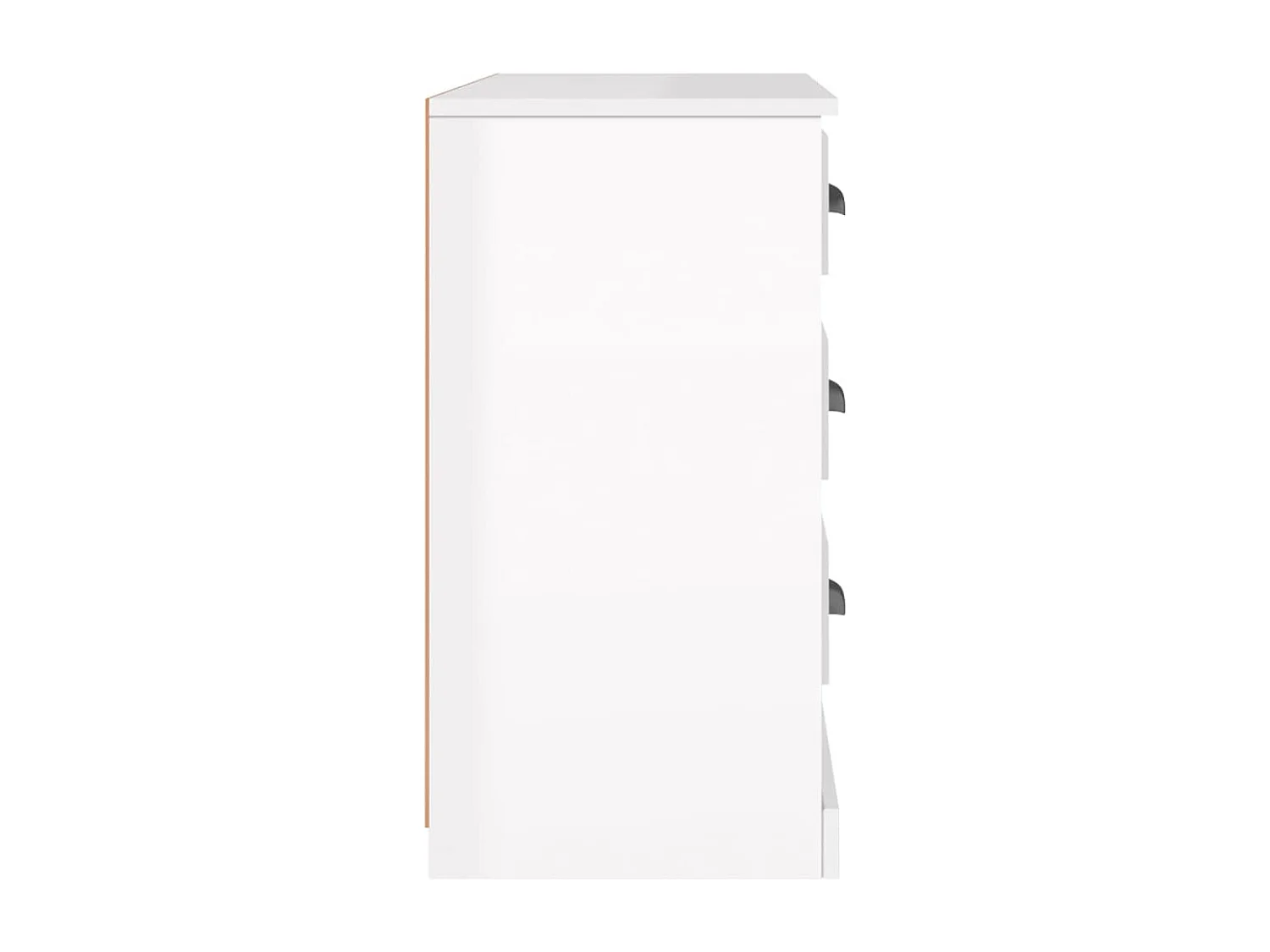 Buffet | Bahut | Meuble de rangement blanc brillant 104,5x35,5x67,5 cm bois d'ingénierie