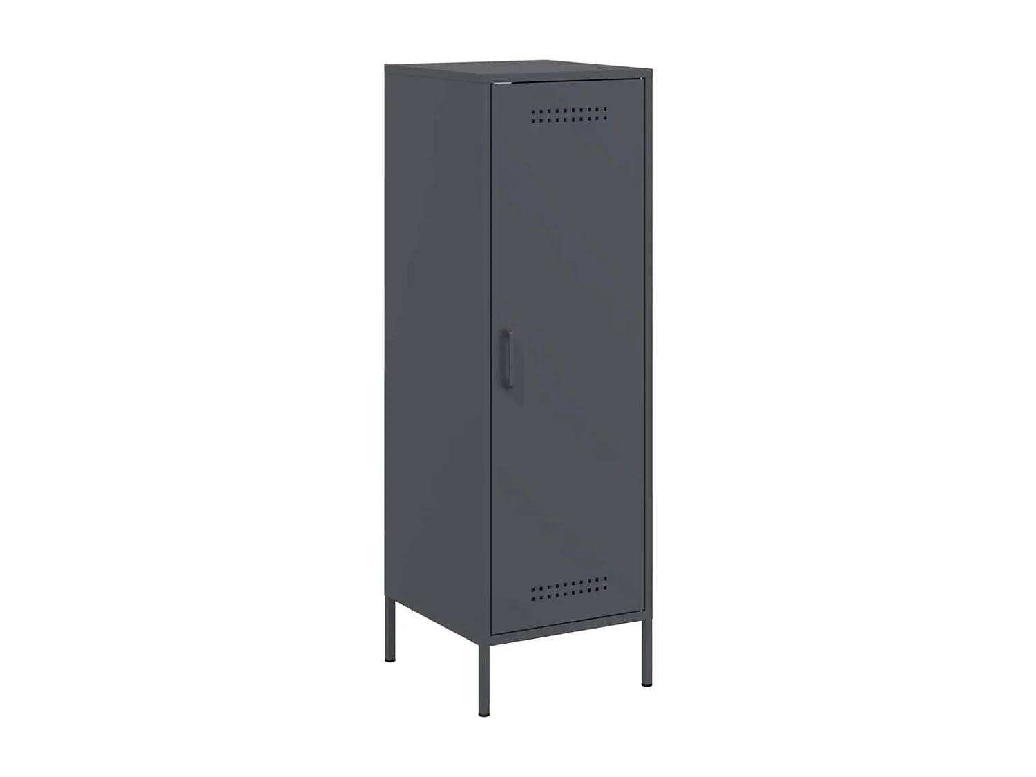 Credenza | Buffet | Armadio Antracite 36x39x113 cm in Acciaio