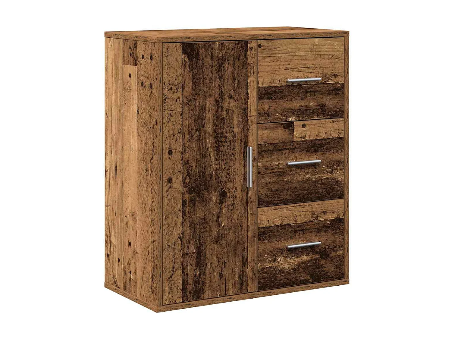 Buffet | Bahut | Meuble de rangement avec tiroir Vieux bois 60 x 31 x 70 cm Bois d'ingénierie