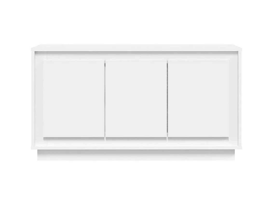 Credenza | Buffet | Armadio Bianca 102x35x55 cm in Legno Multistrato