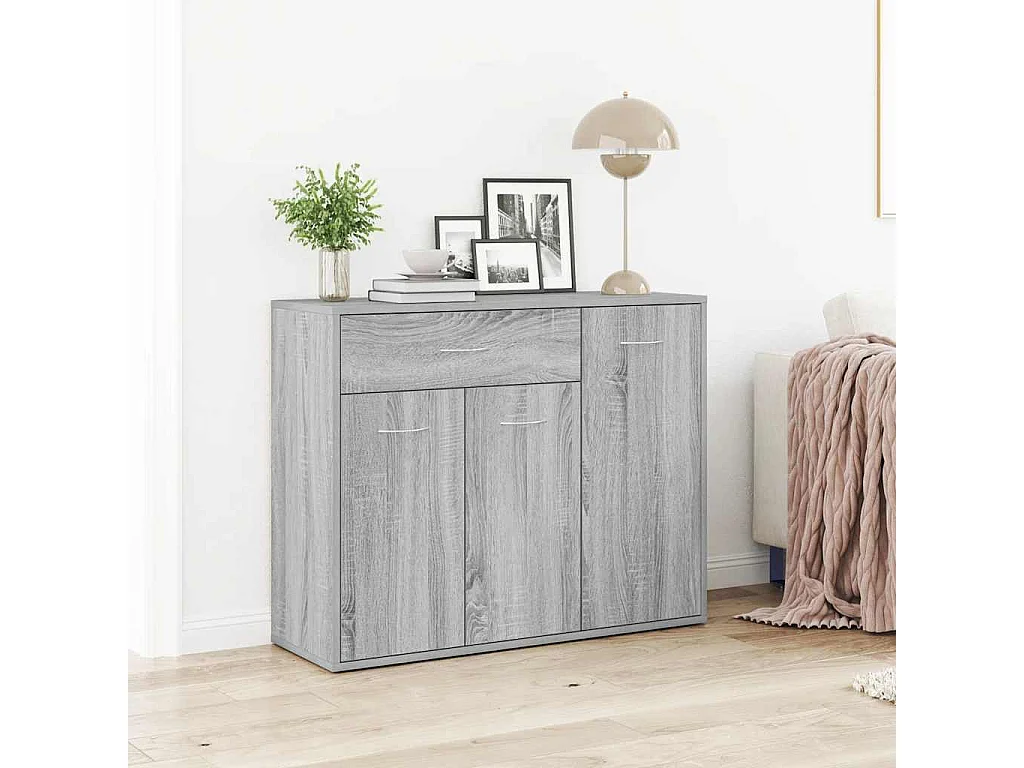 Buffet | Commode à tiroir | Meuble de rangement Sonoma gris 88x30x70 cm Bois d'ingénierie