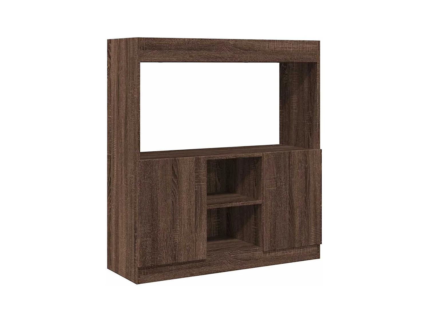 Credenza | Buffet | Armadio Rovere Marrone 92x33x100 cm in Legno Multistrato