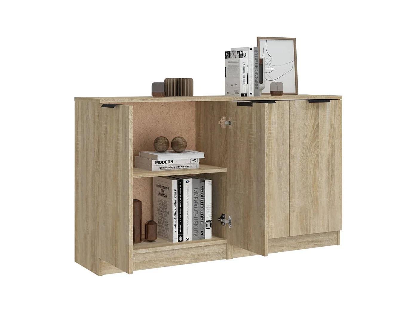 Credenze | Buffet | Armadi 2 pz Rovere Sonoma 60x30x70 cm in Legno Multistrato