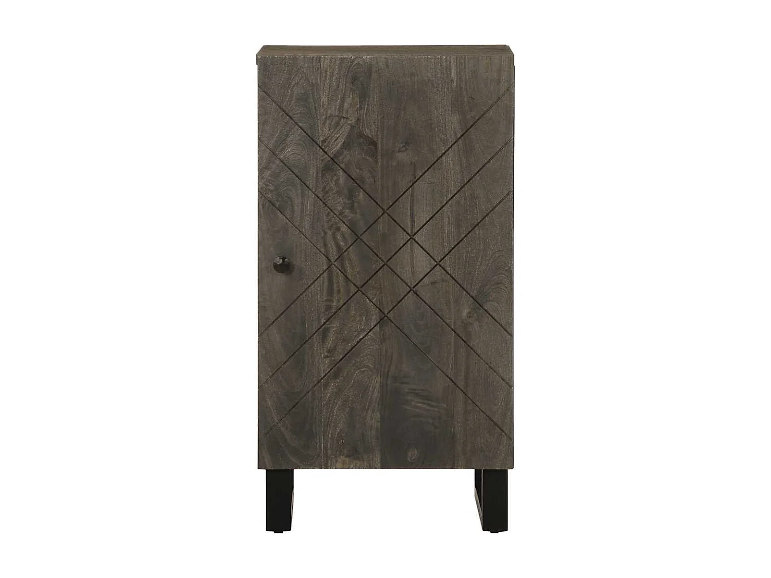 Buffet | Bahut | Meuble de rangement noir 40x33x75 cm bois massif de manguier