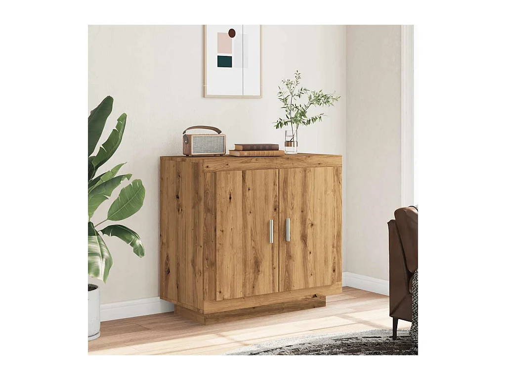 Credenza | Buffet | Armadio Rovere Artigianale 80x40x75 cm in Legno Multistrato