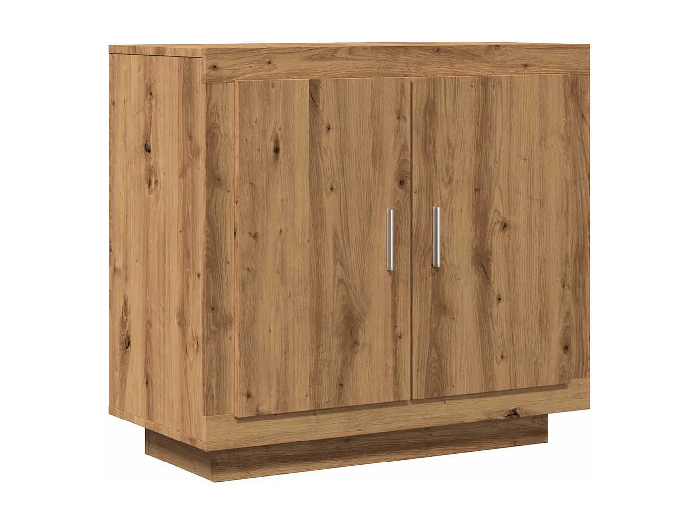 Buffet | Bahut | Meuble de rangement chêne artisanal 80x40x75 cm bois d'ingénierie