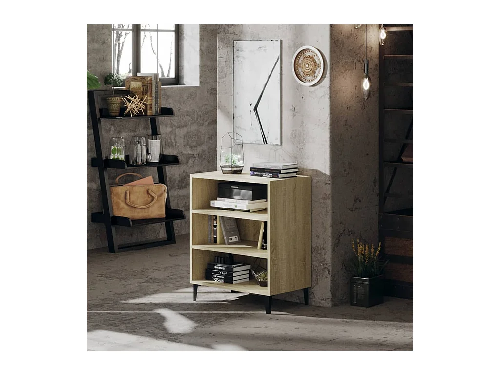 Buffet | Bahut | Meuble de rangement chêne sonoma 57x35x70 cm bois d'ingénierie