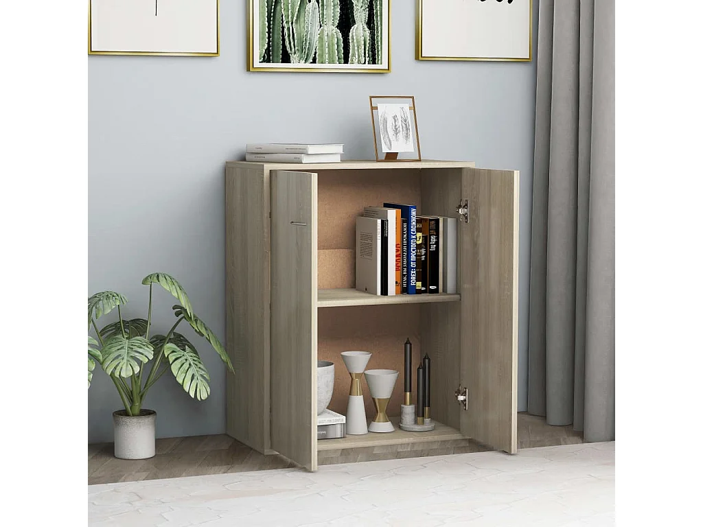 Buffet | Bahut | Meuble de rangement Chêne sonoma 60x30x75 cm Bois d'ingénierie