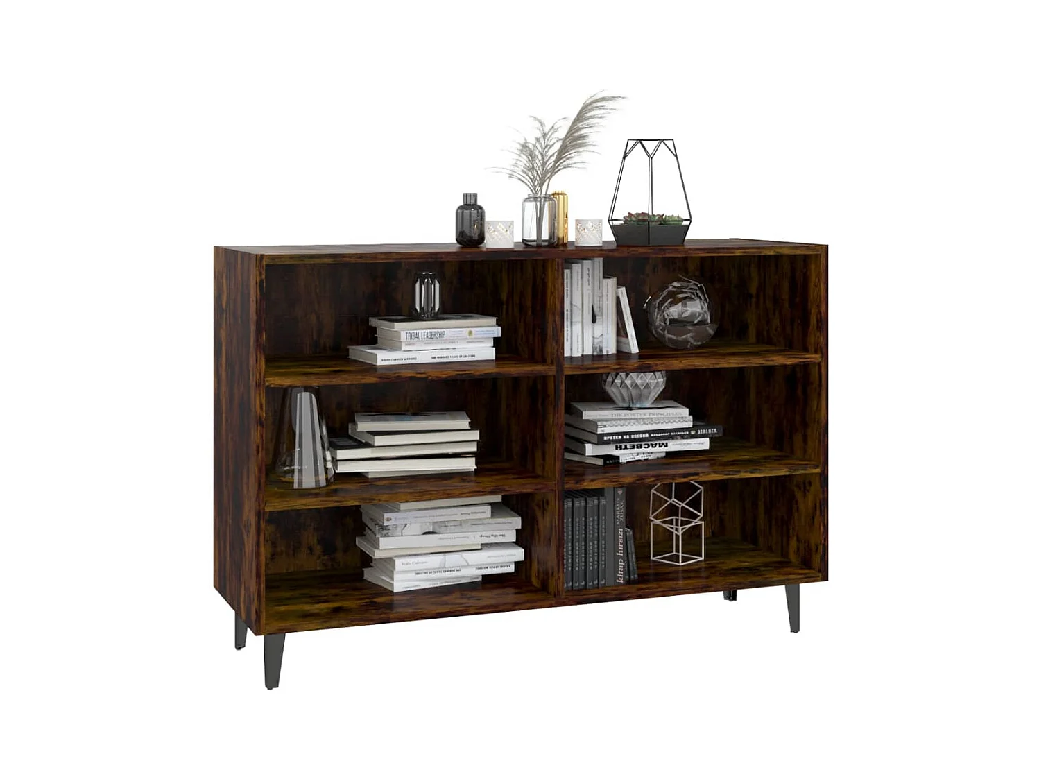 Buffet | Bahut | Meuble de rangement Chêne fumé 103,5x35x70 cm Bois d'ingénierie