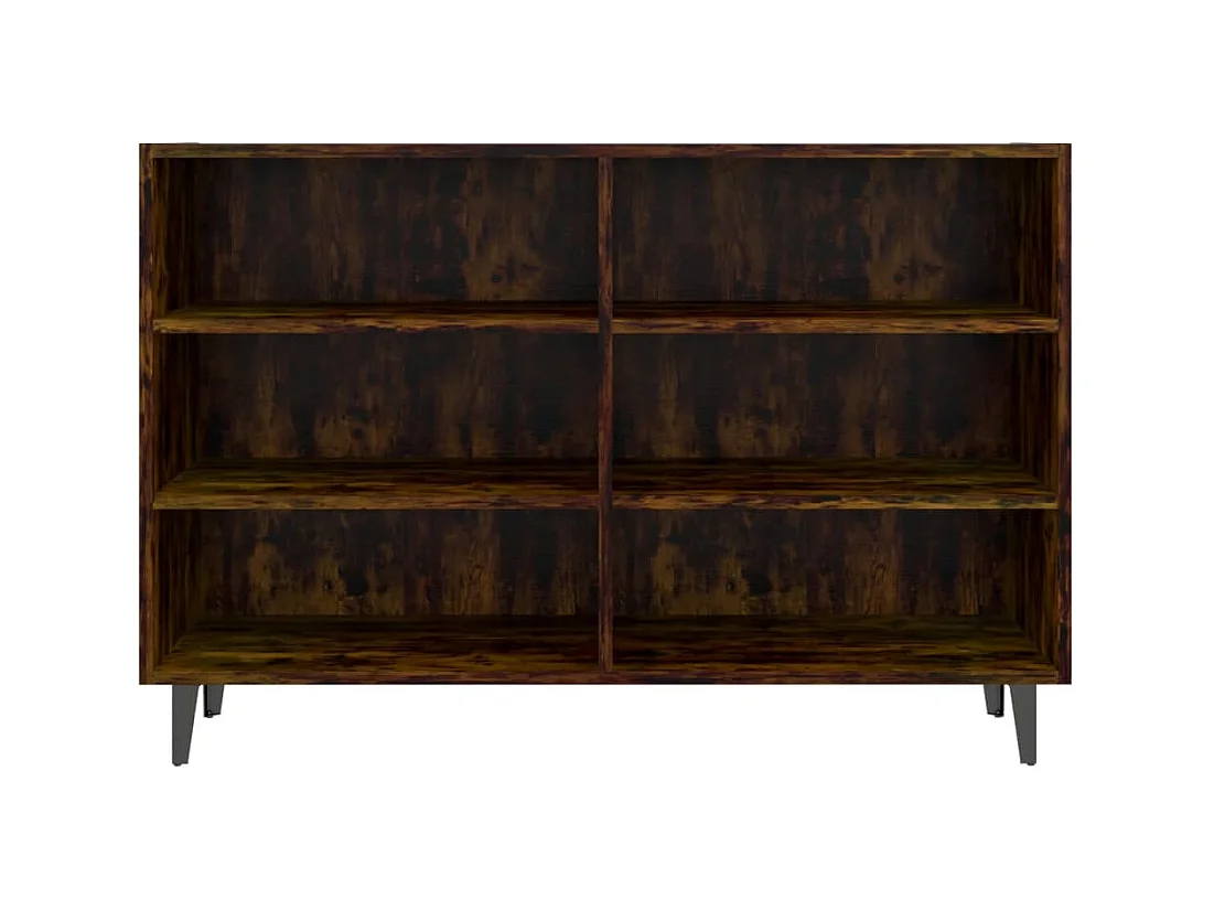 Buffet | Bahut | Meuble de rangement Chêne fumé 103,5x35x70 cm Bois d'ingénierie