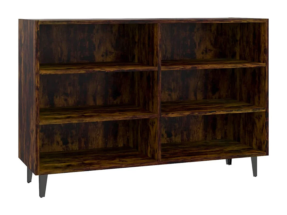 Buffet | Bahut | Meuble de rangement Chêne fumé 103,5x35x70 cm Bois d'ingénierie