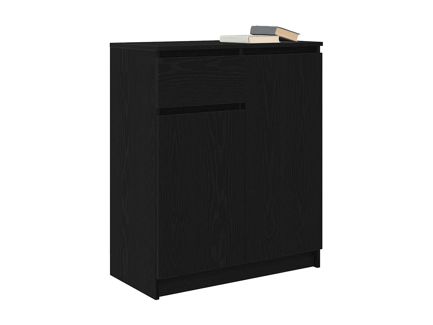 Buffet | Commode à tiroir | Meuble de rangement avec tiroir chêne noir 71x35x84 cm bois d'ingénierie