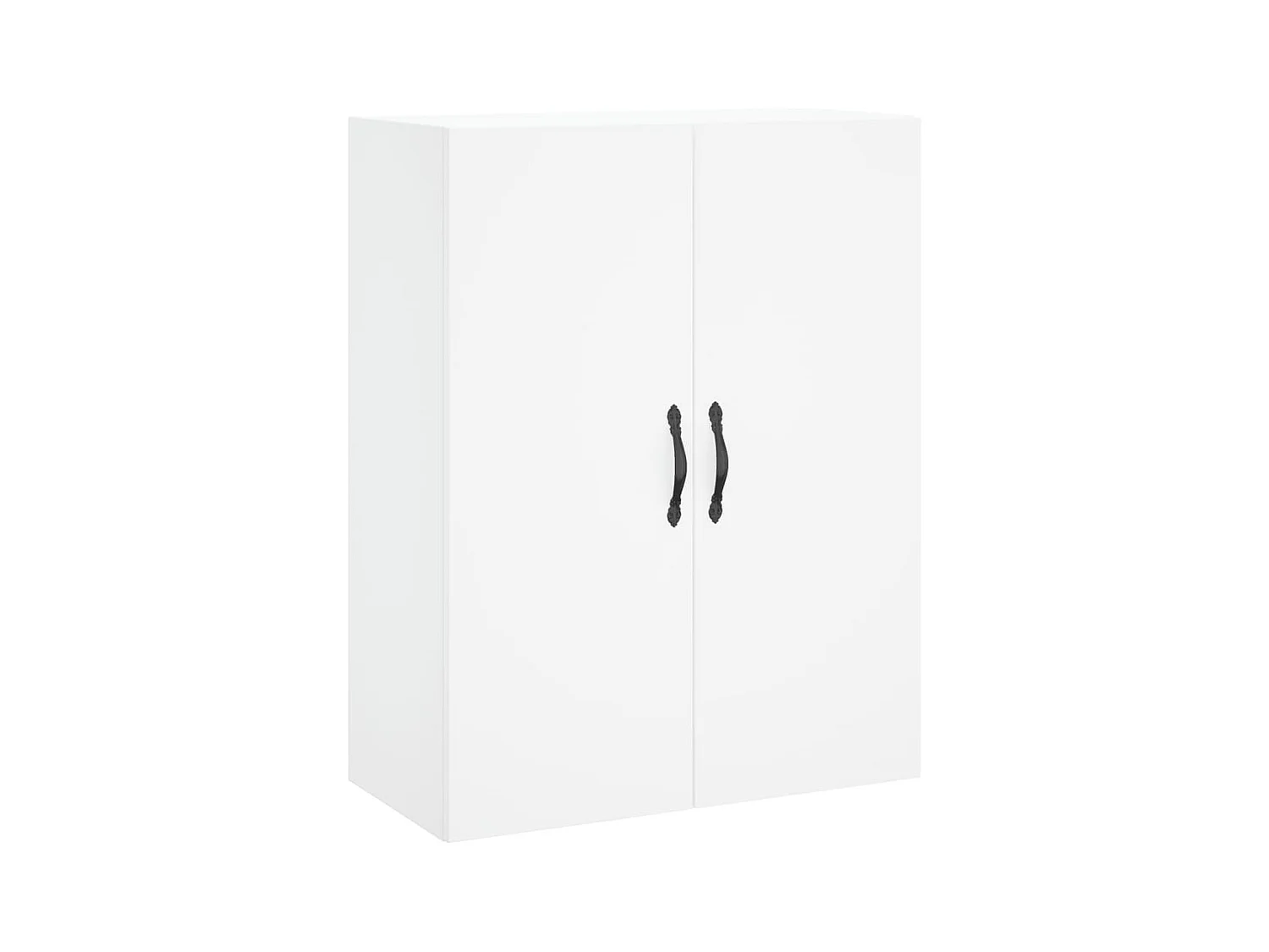 Credenza | Buffet | Armadio Bianca 69,5x34x180 cm in Legno Multistrato