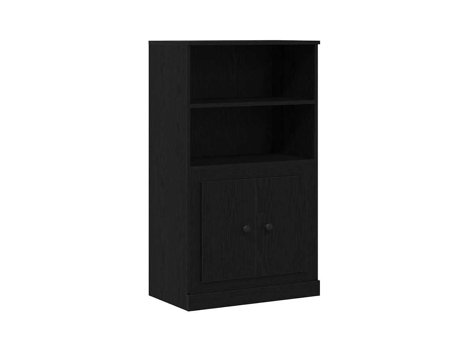 Buffet | Bahut | Meuble de rangement en Chêne Noir 132x35,5x103,5 cm en Bois d'Ingénierie