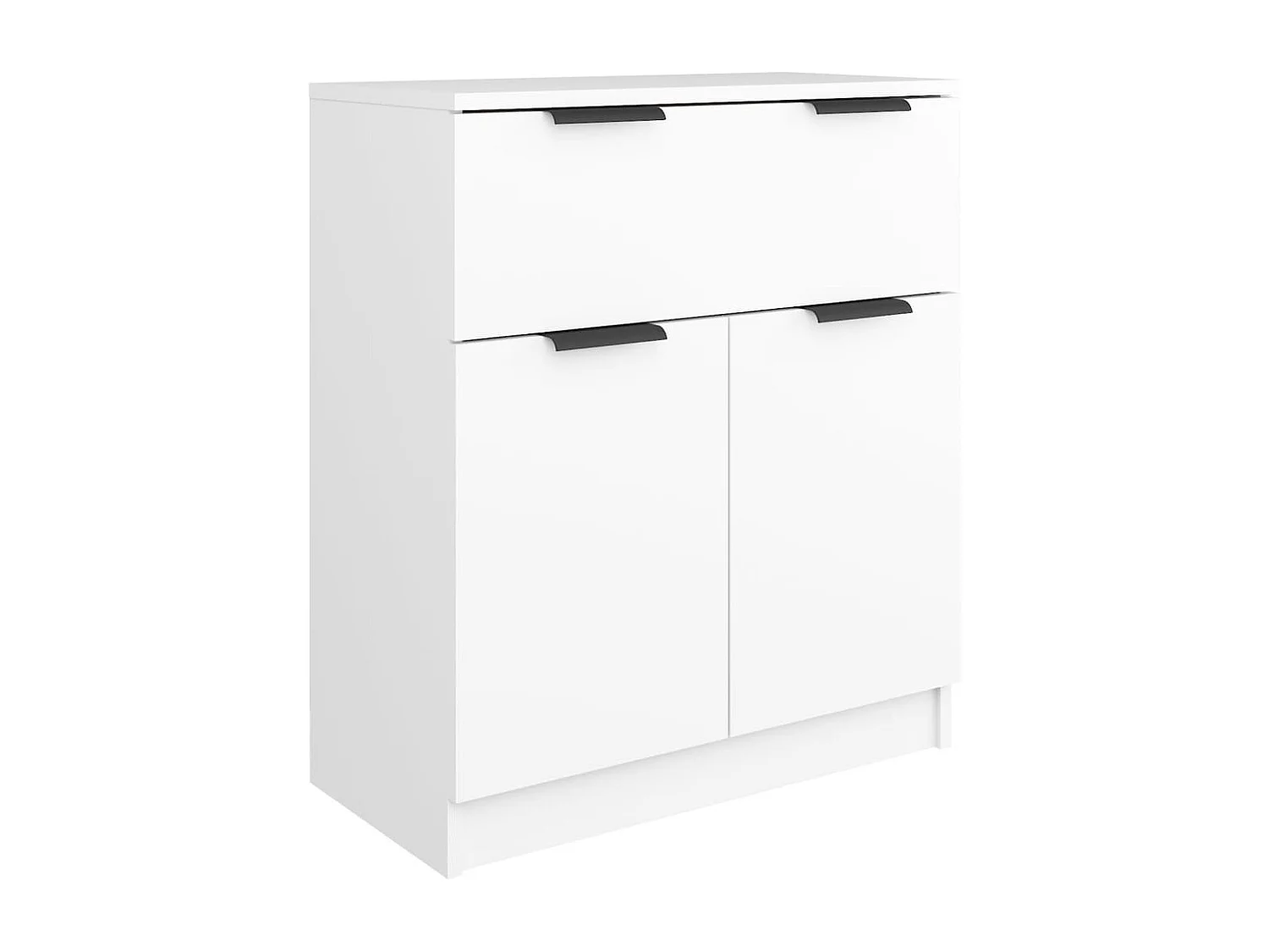 Buffet | Commode à tiroir | Meuble de rangements | Bahuts | Meuble de rangement 3 pcs Blanc Bois d'ingénierie