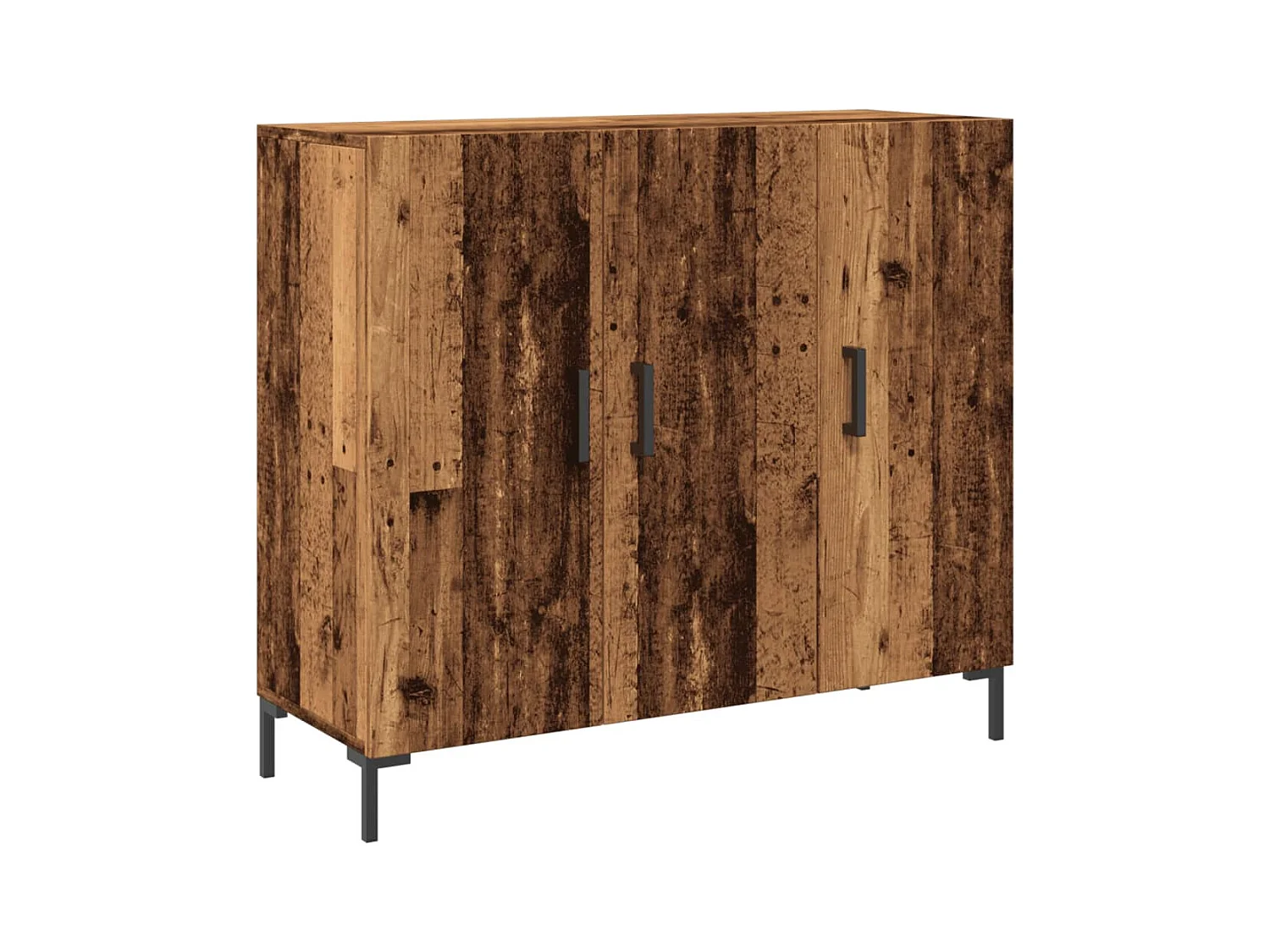 Credenza | Buffet | Armadio Legno Antico 90x34x80 cm in Legno Multistrato