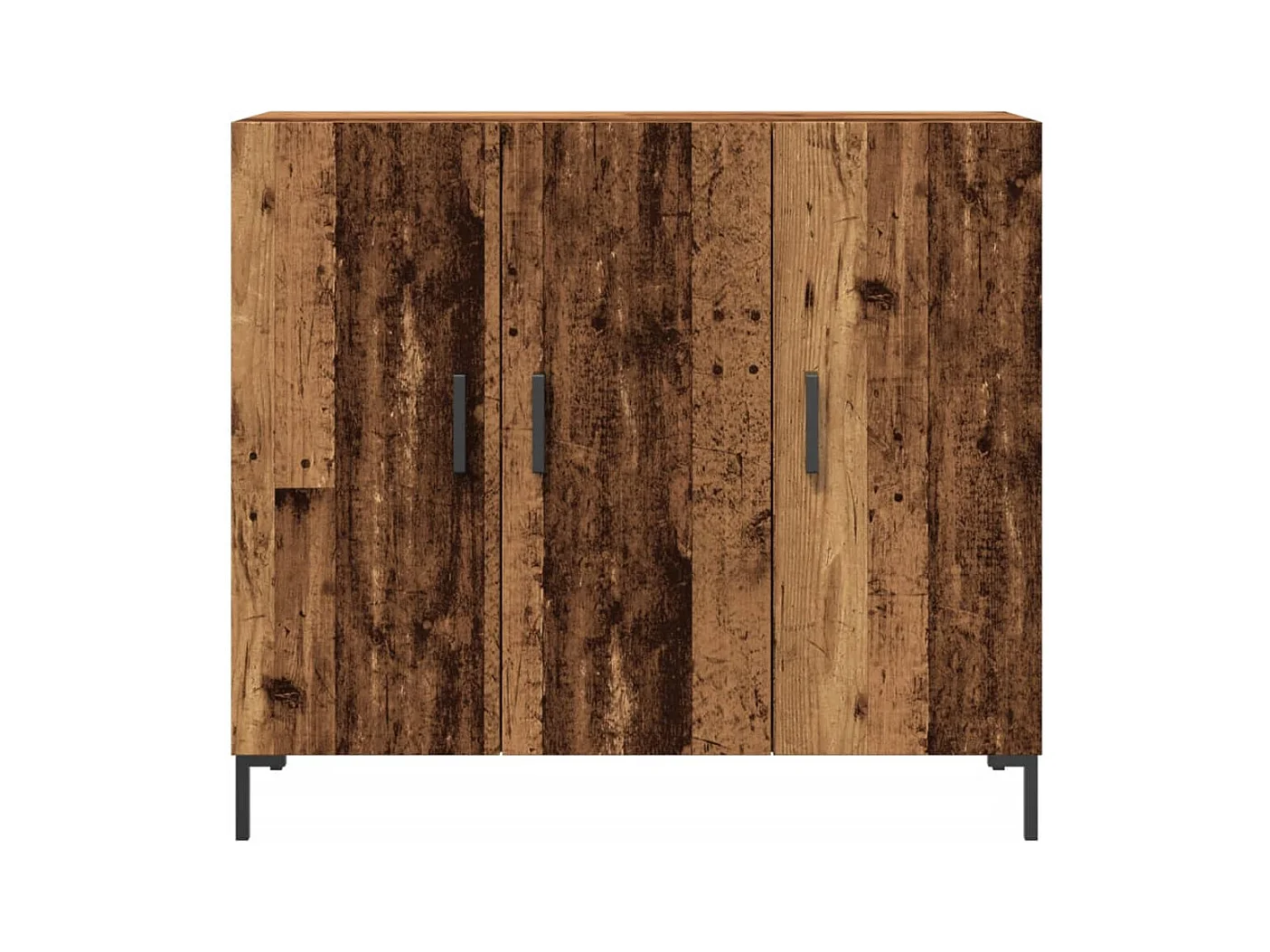 Credenza | Buffet | Armadio Legno Antico 90x34x80 cm in Legno Multistrato