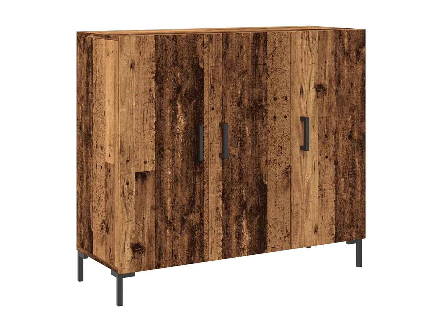 Buffet | Sideboard | Dressoir 90x34x80 cm bewerkt hout oud houtkleurig