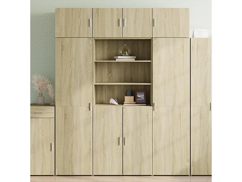 Credenza | Buffet | Armadio Rovere Sonoma 80x42,5x185 cm in Legno Multistrato