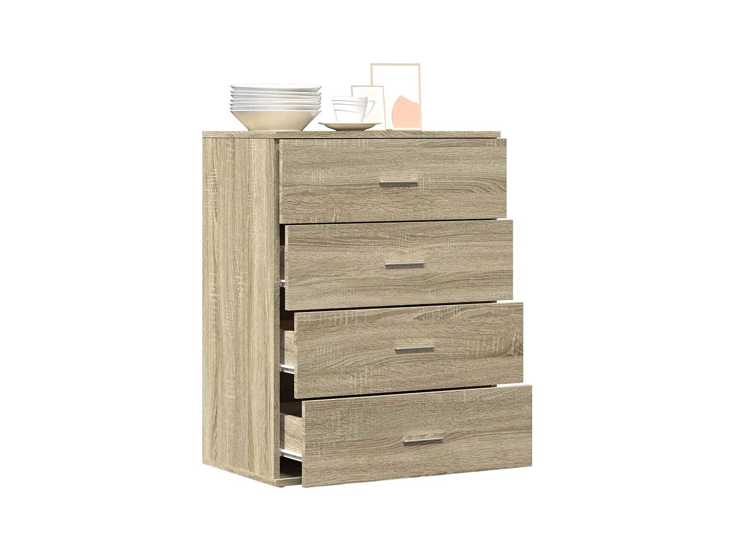 Credenza | Buffet | Armadio Rovere Sonoma 60x39x80 cm in Legno Multistrato