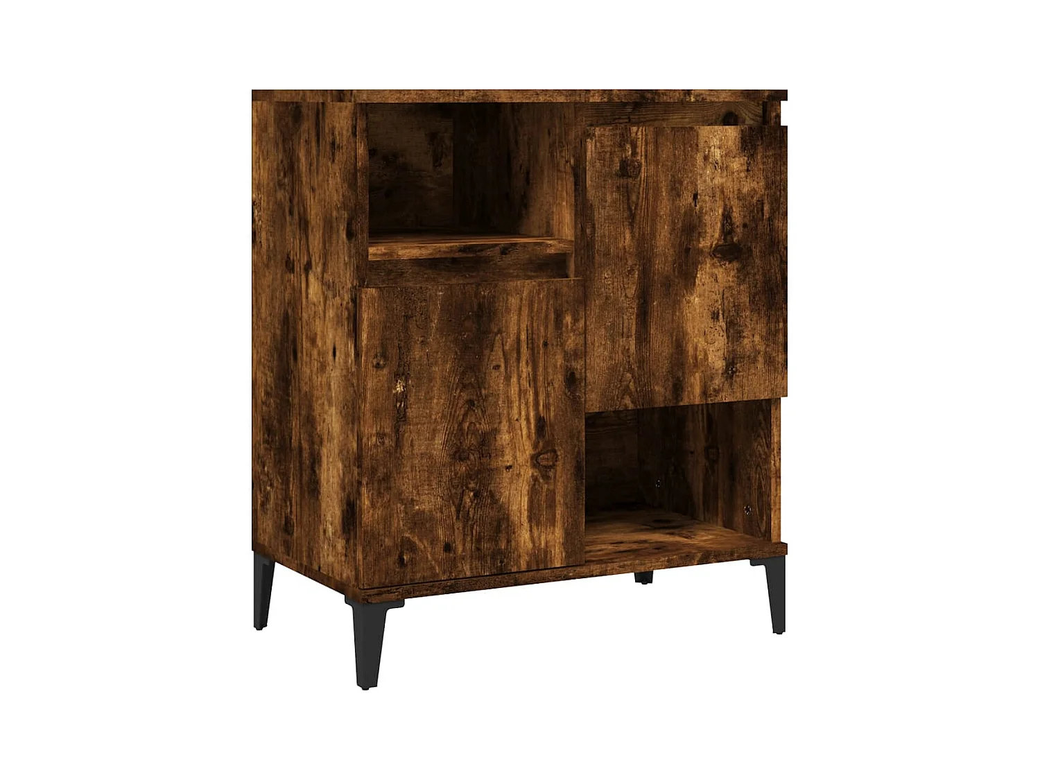 Credenza | Buffet | Armadio Rovere Fumo 60x35x70 cm in Legno Multistrato