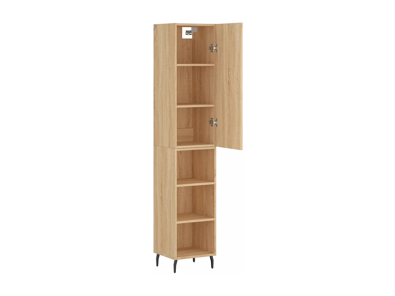 Buffet | Bahut | Meuble de rangement haut Chêne sonoma 34,5x34x180 cm Bois d'ingénierie