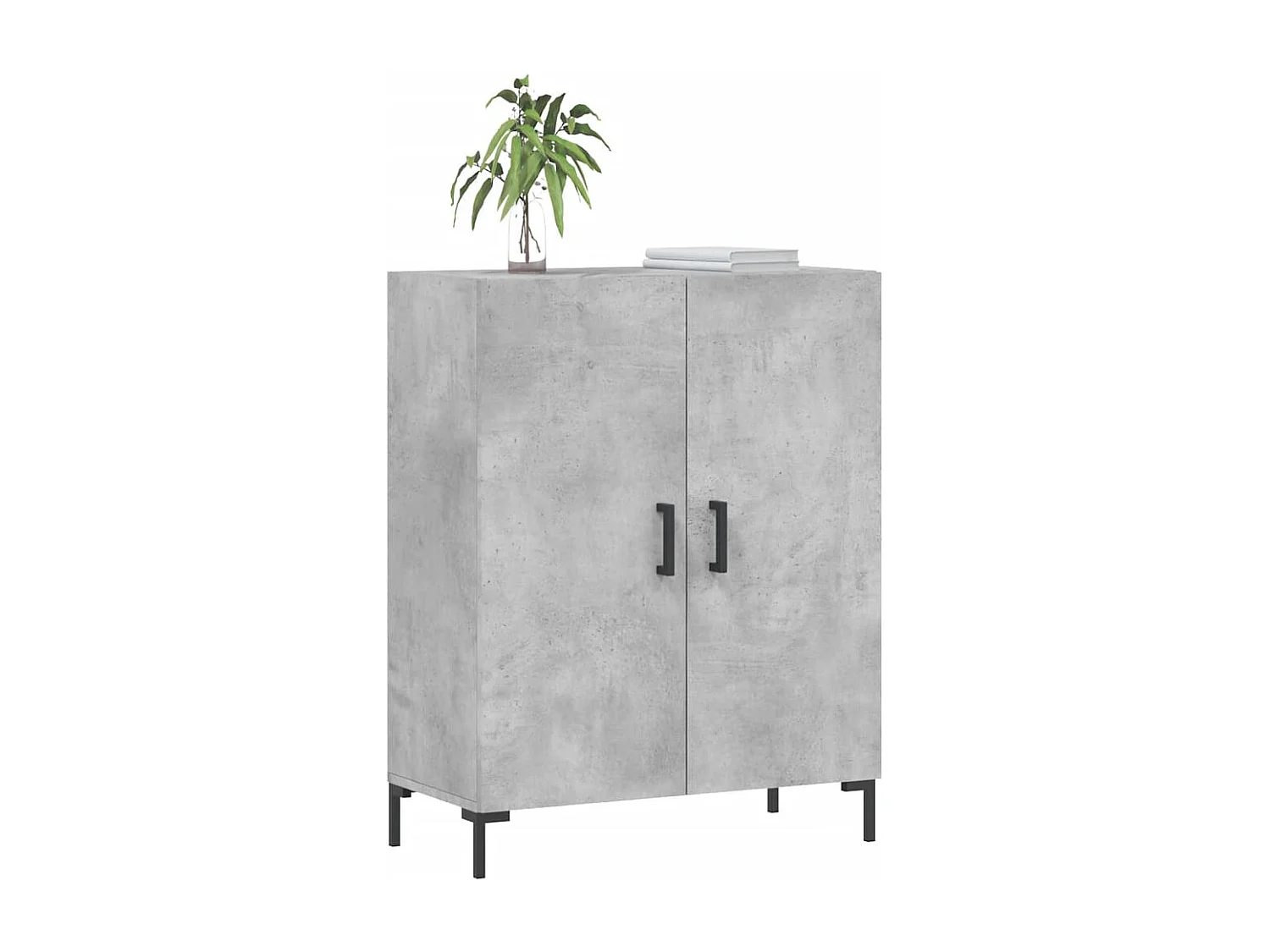 Buffet | Bahut | Meuble de rangement gris béton 69,5x34x90 cm bois d'ingénierie